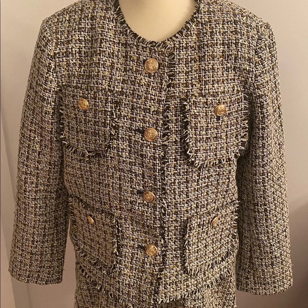 Loft NWT dress and jacket set PETITE large petite jacket 12 P dress - Picture 2 of 13